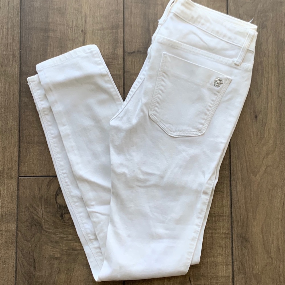 Black Orchid white skinny jeans!